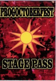 Stage pass ProgOctoberfest